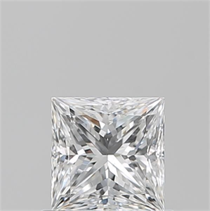 Picture of Natural Diamond 0.70 Carats, Princess with  Cut, E Color, SI1 Clarity and Certified by GIA