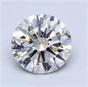 Natural Diamond 2.25 Carats, Round with Excellent Cut, L Color, VVS2 Clarity and Certified by GIA