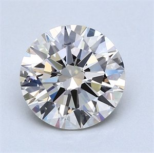 Picture of Natural Diamond 2.25 Carats, Round with Excellent Cut, L Color, VVS2 Clarity and Certified by GIA