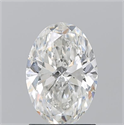 Natural Diamond 1.50 Carats, Oval with  Cut, G Color, SI2 Clarity and Certified by GIA