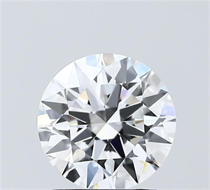 Picture of Lab Grown Diamond 1.55 Carats, Round with Ideal Cut, D Color, VVS2 Clarity and Certified by IGI