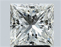Natural Diamond 2.02 Carats, Princess with  Cut, I Color, SI1 Clarity and Certified by GIA