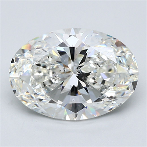 Picture of Natural Diamond 5.01 Carats, Oval with  Cut, H Color, SI2 Clarity and Certified by GIA