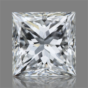 Picture of Natural Diamond 0.70 Carats, Princess with  Cut, E Color, SI1 Clarity and Certified by GIA