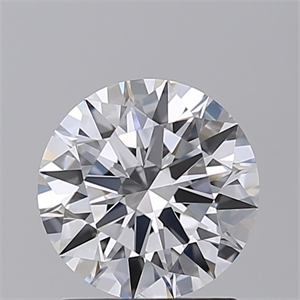 Picture of Lab Grown Diamond 1.55 Carats, Round with Excellent Cut, D Color, VS2 Clarity and Certified by GIA