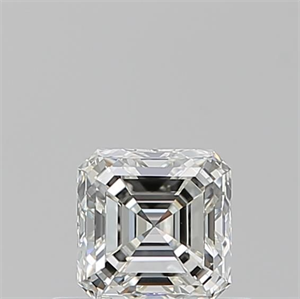 Picture of Natural Diamond 0.50 Carats, Asscher with  Cut, I Color, VVS1 Clarity and Certified by GIA
