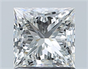 Natural Diamond 1.06 Carats, Princess with  Cut, H Color, VS1 Clarity and Certified by GIA