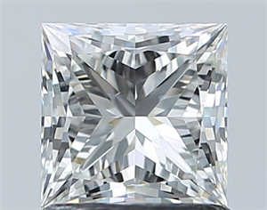 Picture of Natural Diamond 1.06 Carats, Princess with  Cut, H Color, VS1 Clarity and Certified by GIA