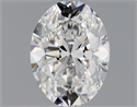 Natural Diamond 0.46 Carats, Oval with  Cut, E Color, VS2 Clarity and Certified by GIA