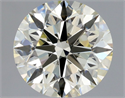 Natural Diamond 1.31 Carats, Round with Excellent Cut, L Color, VS1 Clarity and Certified by HRD