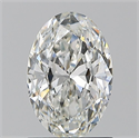 Natural Diamond 1.09 Carats, Oval with  Cut, G Color, VS1 Clarity and Certified by GIA