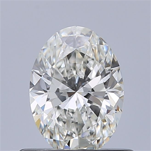 Picture of Natural Diamond 0.50 Carats, Oval with  Cut, H Color, IF Clarity and Certified by GIA