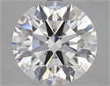Lab Grown Diamond 4.91 Carats, Round with Ideal Cut, D Color, FL Clarity and Certified by IGI