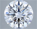 Lab Grown Diamond 4.03 Carats, Round with Ideal Cut, D Color, VVS1 Clarity and Certified by IGI