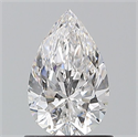 Natural Diamond 0.90 Carats, Pear with  Cut, E Color, VVS2 Clarity and Certified by GIA