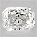 Natural Diamond 0.44 Carats, Radiant with  Cut, E Color, SI1 Clarity and Certified by GIA