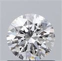 Diamante Natural 0.75 quilates, Redondo , Color D, claridad VS1 y certificado GIA