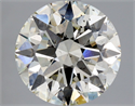 Natural Diamond 2.71 Carats, Round with Excellent Cut, L Color, SI2 Clarity and Certified by GIA
