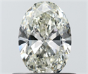 Natural Diamond 0.50 Carats, Oval with  Cut, J Color, VS2 Clarity and Certified by IGI
