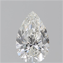Natural Diamond 0.80 Carats, Pear with  Cut, G Color, VS2 Clarity and Certified by GIA