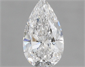 Natural Diamond 0.41 Carats, Pear with  Cut, D Color, VS2 Clarity and Certified by GIA