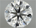Natural Diamond 0.70 Carats, Round with Very Good Cut, H Color, VVS1 Clarity and Certified by GIA