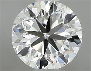 Picture of Natural Diamond 0.70 Carats, Round with Very Good Cut, H Color, VVS1 Clarity and Certified by GIA