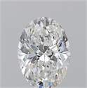 Natural Diamond 1.01 Carats, Oval with  Cut, F Color, VVS1 Clarity and Certified by GIA