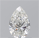 Natural Diamond 0.80 Carats, Pear with  Cut, H Color, VS2 Clarity and Certified by GIA