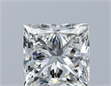 Natural Diamond 0.72 Carats, Princess with  Cut, J Color, VVS1 Clarity and Certified by GIA