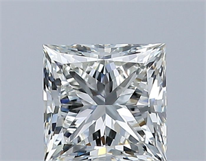 Foto Diamante Natural 0.72 quilates, Princesa , Color J, claridad VVS1 y certificado GIA de