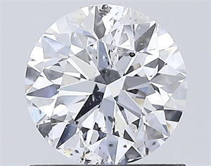 Picture of Natural Diamond 0.90 Carats, Round with Very Good Cut, E Color, SI2 Clarity and Certified by GIA