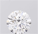 Lab Grown Diamond 1.04 Carats, Round with Ideal Cut, E Color, IF Clarity and Certified by IGI