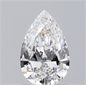 Diamante Natural 0.72 quilates, De pera , Color D, claridad VS2 y certificado GIA