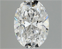 Natural Diamond 0.46 Carats, Oval with  Cut, D Color, VS1 Clarity and Certified by GIA