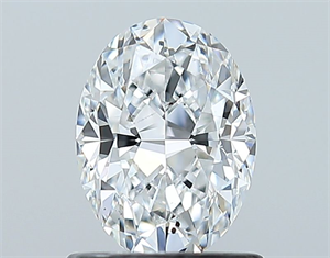 Picture of Natural Diamond 0.90 Carats, Oval with  Cut, D Color, SI1 Clarity and Certified by GIA