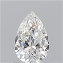 Natural Diamond 0.90 Carats, Pear with  Cut, H Color, SI2 Clarity and Certified by GIA