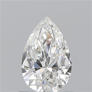 Picture of Natural Diamond 0.90 Carats, Pear with  Cut, H Color, SI2 Clarity and Certified by GIA