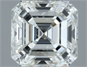 Natural Diamond 1.05 Carats, Asscher with  Cut, H Color, VS1 Clarity and Certified by IGI