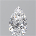 Diamante Natural 0.56 quilates, De pera , Color D, claridad VVS1 y certificado GIA