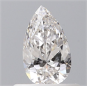 Natural Diamond 0.40 Carats, Pear with  Cut, G Color, VVS1 Clarity and Certified by GIA