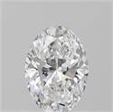 Natural Diamond 0.72 Carats, Oval with  Cut, E Color, VS2 Clarity and Certified by GIA