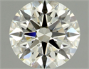 Natural Diamond 0.75 Carats, Round with Excellent Cut, L Color, VVS2 Clarity and Certified by GIA