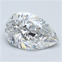 Diamante Natural 2.51 quilates, De pera , Color F, claridad SI1 y certificado GIA