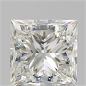 Natural Diamond 1.20 Carats, Princess with  Cut, J Color, SI1 Clarity and Certified by GIA