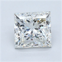 Natural Diamond 1.30 Carats, Princess with  Cut, H Color, VS2 Clarity and Certified by GIA