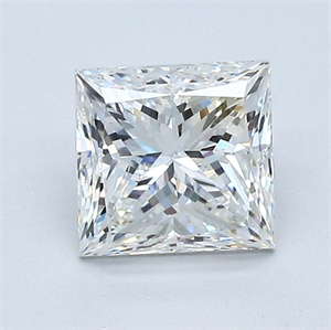 Picture of Natural Diamond 1.30 Carats, Princess with  Cut, H Color, VS2 Clarity and Certified by GIA