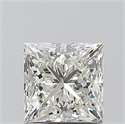 Natural Diamond 1.21 Carats, Princess with  Cut, J Color, SI1 Clarity and Certified by GIA