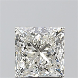Picture of Natural Diamond 1.21 Carats, Princess with  Cut, J Color, SI1 Clarity and Certified by GIA