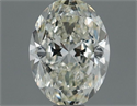Natural Diamond 0.70 Carats, Oval with  Cut, I Color, VS2 Clarity and Certified by IGI